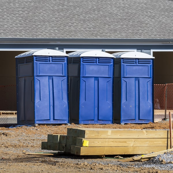 how can i report damages or issues with the portable restrooms during my rental period in Mulberry AR